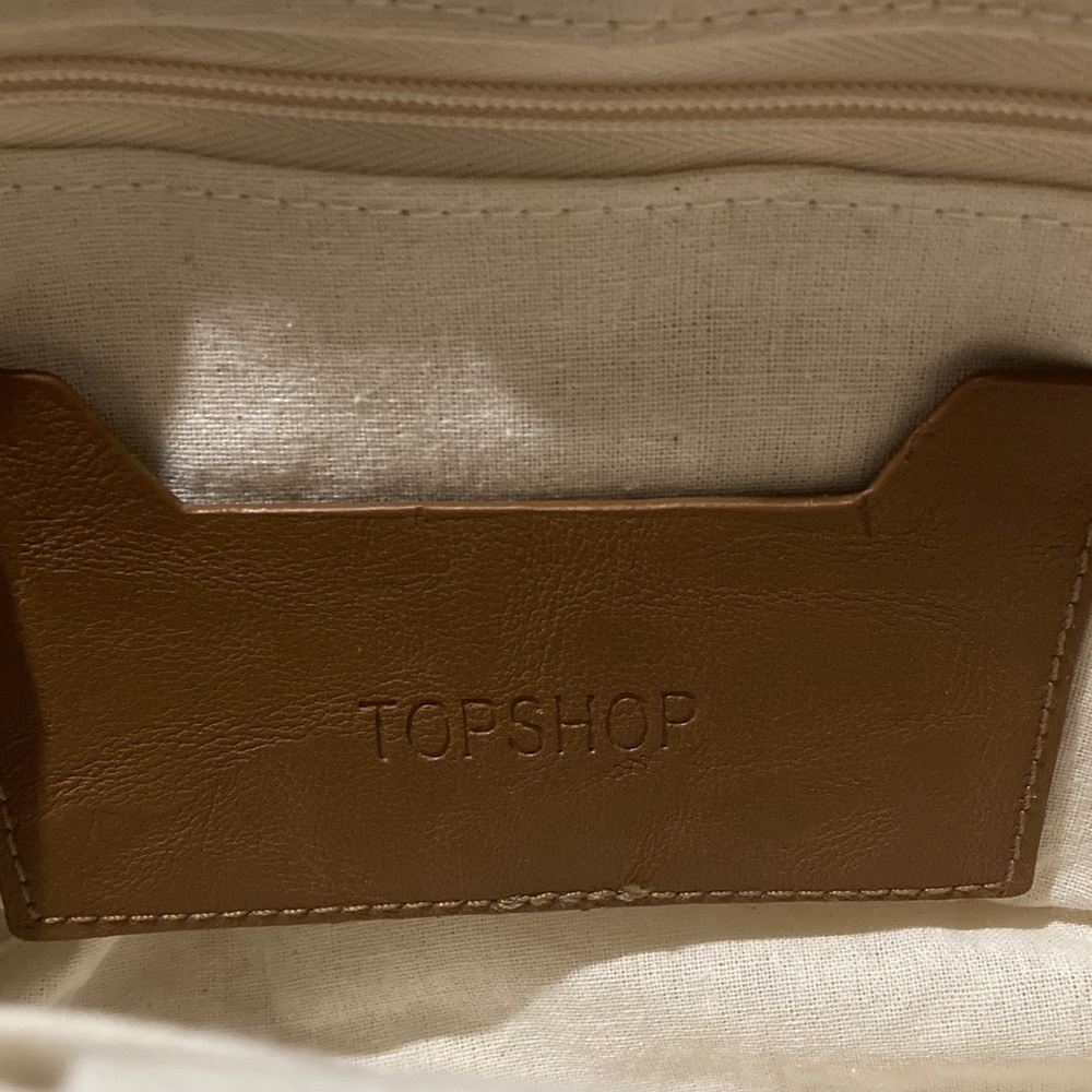 Topshop Embroidered Raffia Bag With Bamboo Handle & Detachable Strap. - Picture 9 of 13